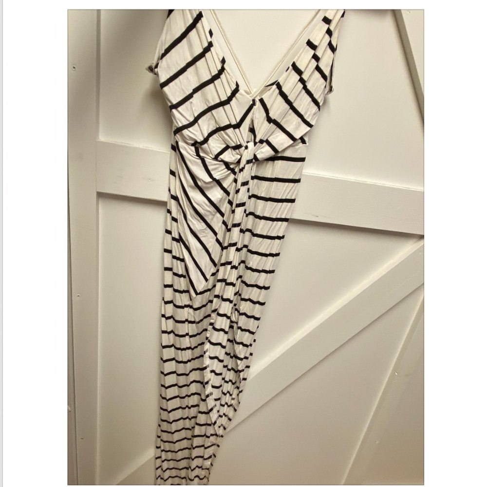 Summer Dress - Midi/Maxi mix - Black and White Striped